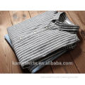 Mens Stripes Linen Cotton Casual Long Sleeve Shirts